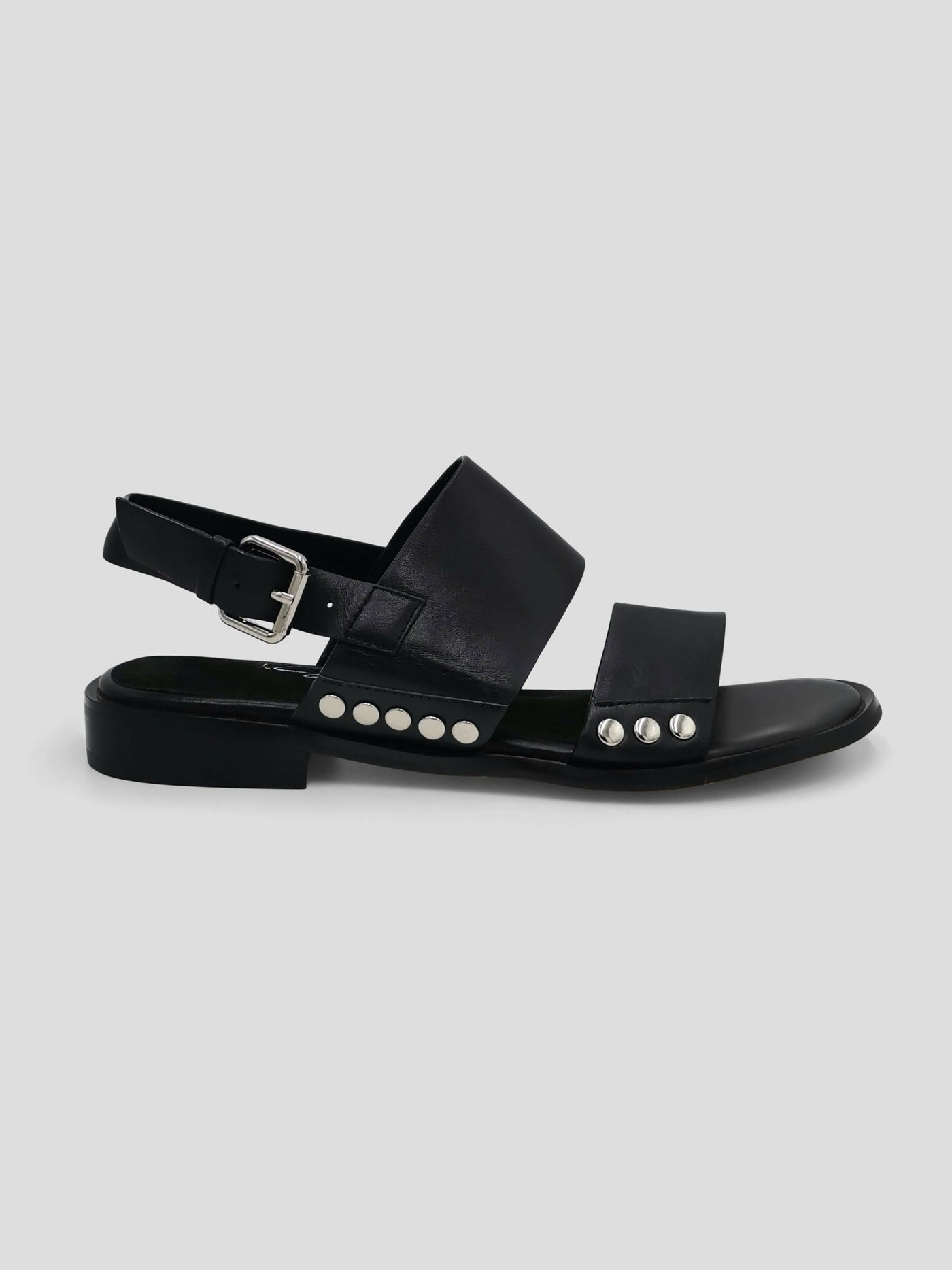 Julz Poppy Black Sandals - Black - Shopzetu