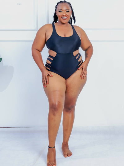 Shells Attic Swimwear Suit Monokini - Black - Shopzetu