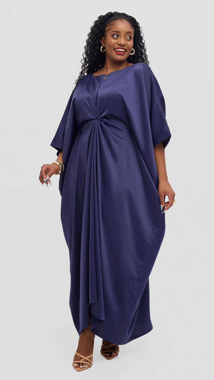 Jolly Fancy Wear Rich Auntie kaftan Dress - Navy Blue