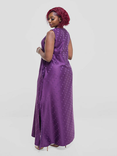 Silk House Collection Marley Dress - Purple - Shopzetu