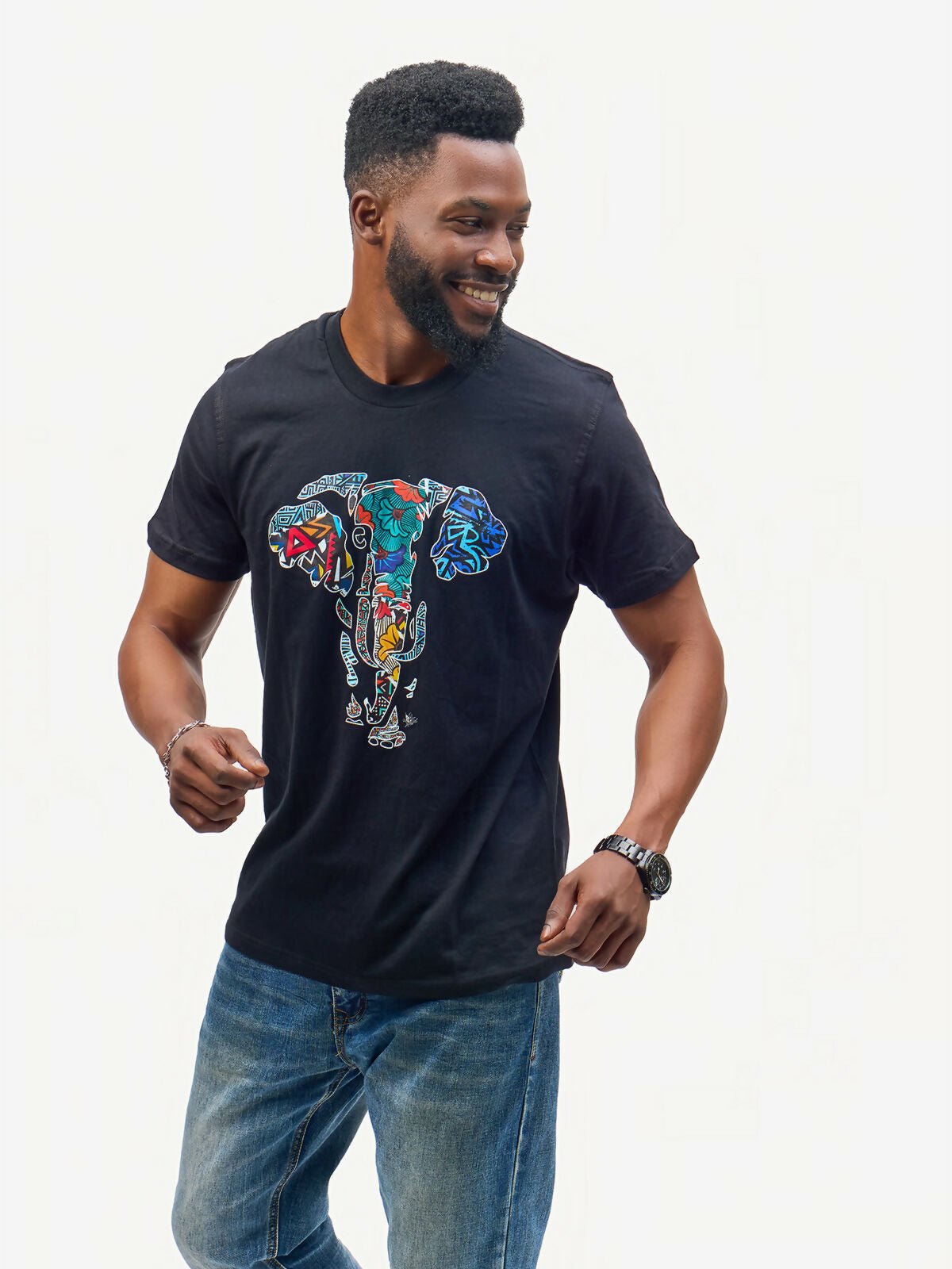 Kali Graphic With Tembo 2 T-shirt - Black - Shopzetu