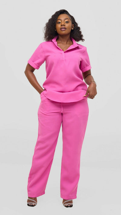 Lizola Kinley Kyla 2pc Set - Pink - Shopzetu