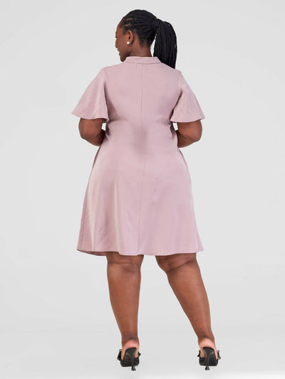 Jolly Fancy Wear Taira Shift Dress - Blush Pink - Shopzetu