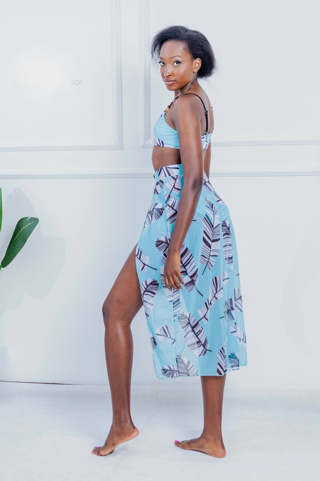 Shells Attic Swimwear Suit Bikini - Blue - Shopzetu