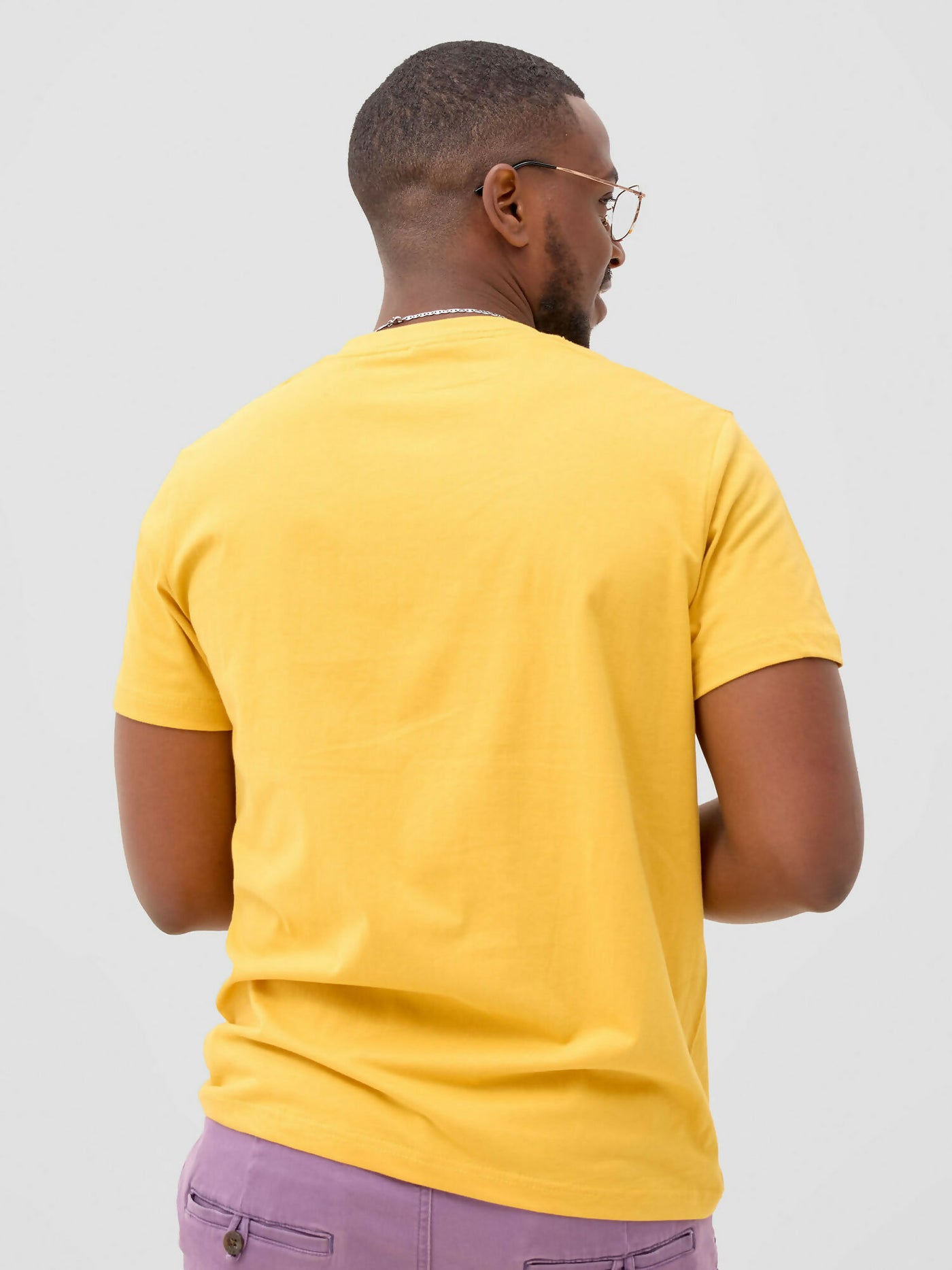 Zuria Fashions Unisex Roundneck T-shirt - Mustard - Shopzetu