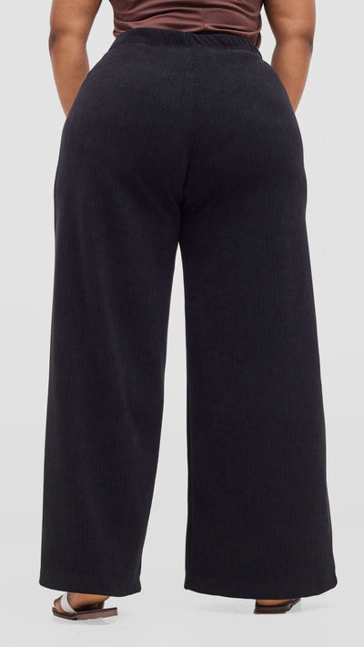 Vivo Alani Palazzo Pants - Black - Shopzetu