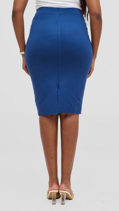 Vivo Basic Waridi Pencil Skirt - Dark Teal - Shopzetu