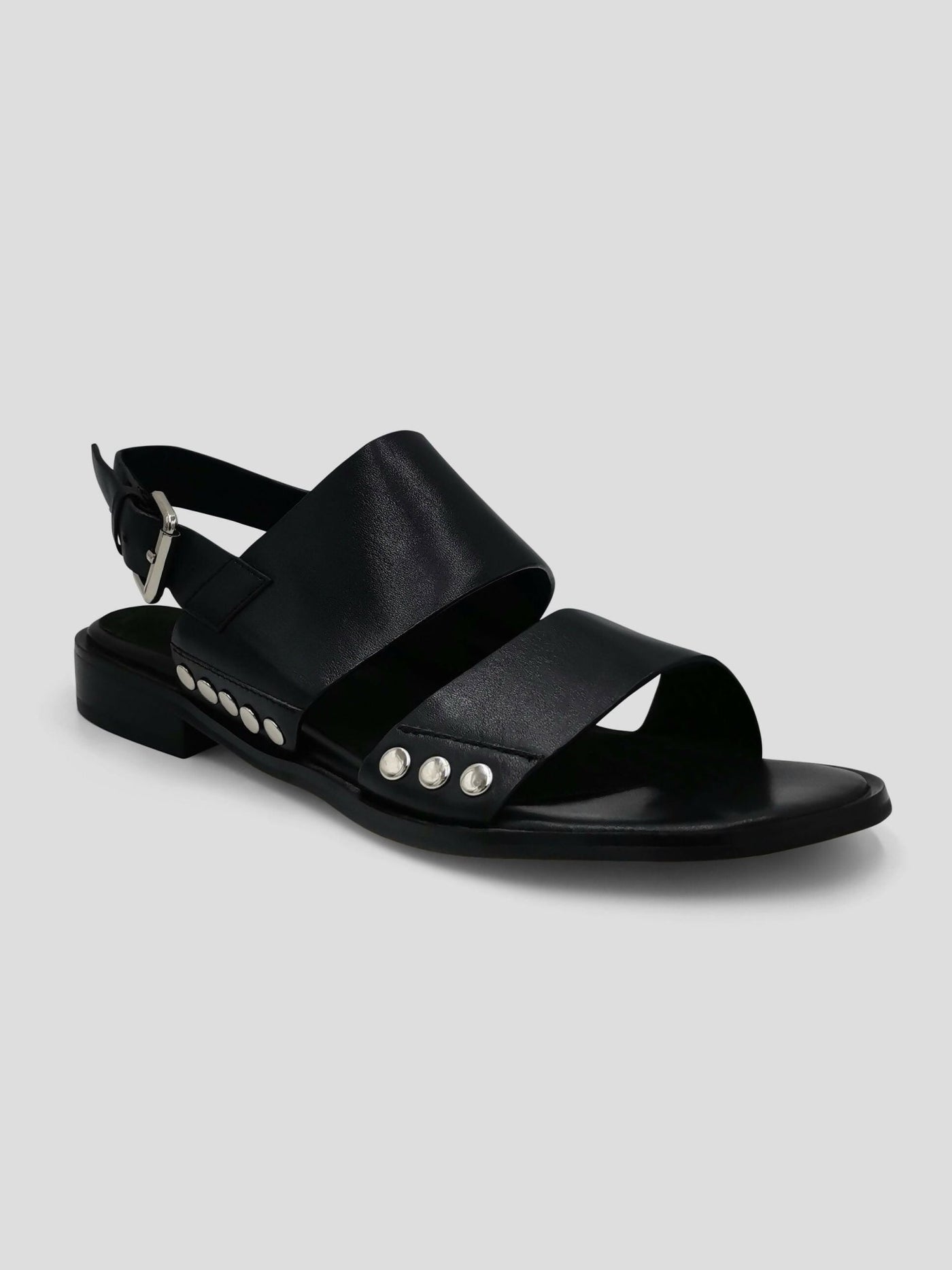 Julz Poppy Black Sandals - Black - Shopzetu