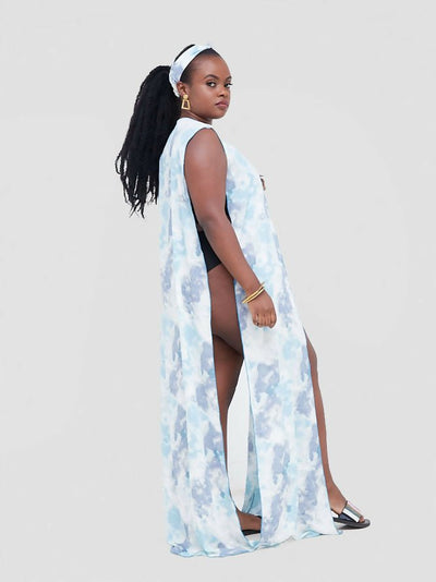 Seaside Coverup (Sky Dream) - Sky Print - Shopzetu