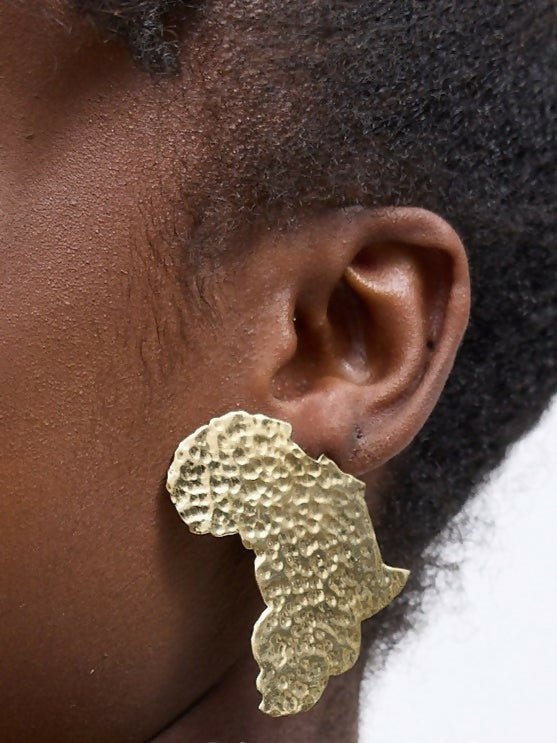 Purely Brass Kamili Earring - Brass - Shopzetu