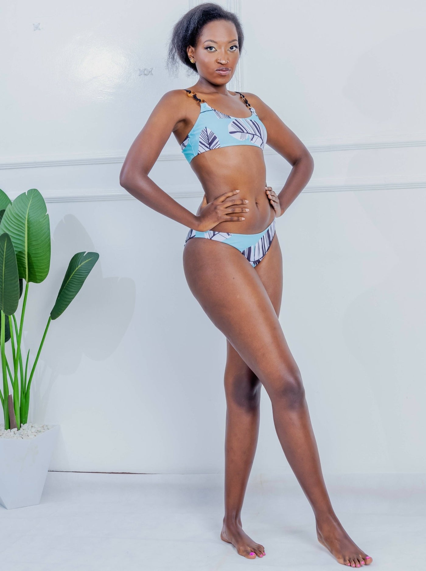 Shells Attic Swimwear Suit Bikini - Blue - Shopzetu