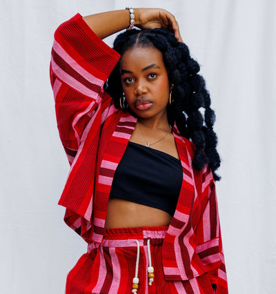 Liquid Lemn Zambarau Coat - Red