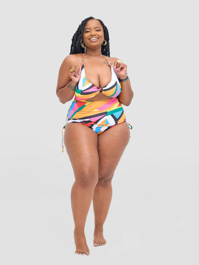 Shells Attic Monokini Swimwear Suit - Multicolored - Shopzetu