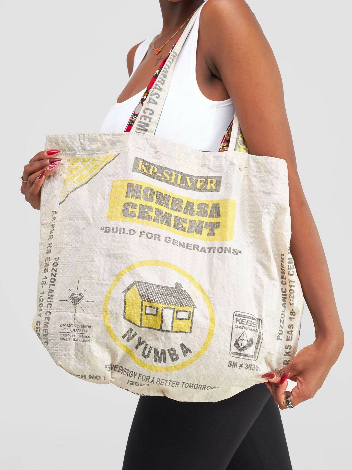Mavazi Affordable Reversible Bag - Cement bag/Ankara - Shopzetu