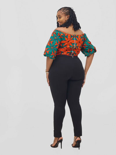 Gravio Fashions Kamali Crop Top - Orange - Shopzetu