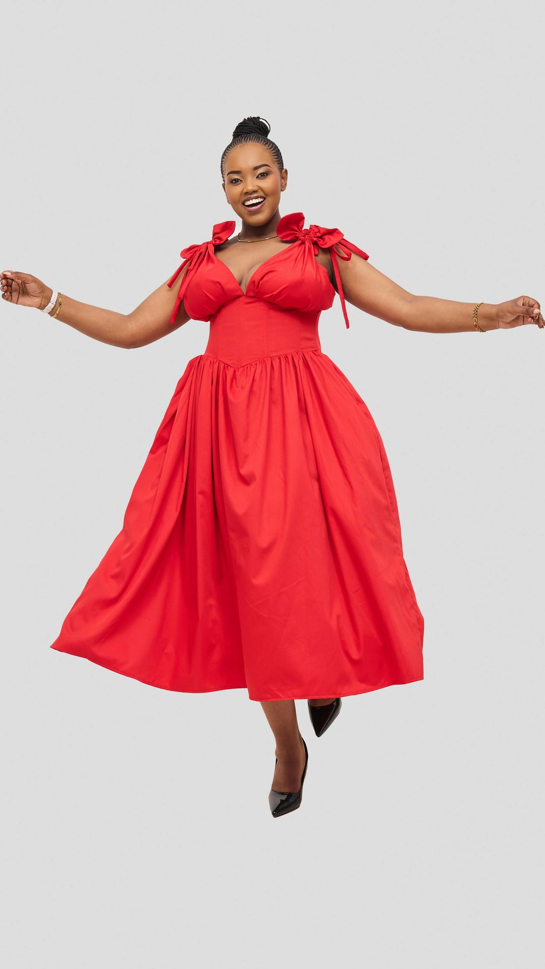 Izulu Wangechi Dress - Red
