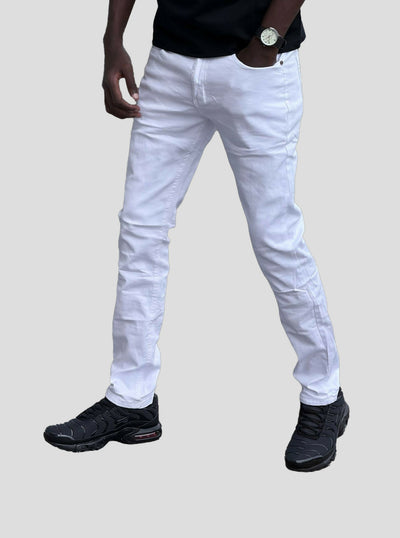 Stylish Brothers Men Soft Denim - White - Shopzetu