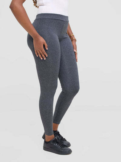 Stylish Sisters Ronde Heavy Comfy Tights Leggings - Dark Grey - Shopzetu