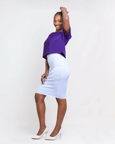 Da’Joy Fashions Orion Crop Top - Purple - Shopzetu