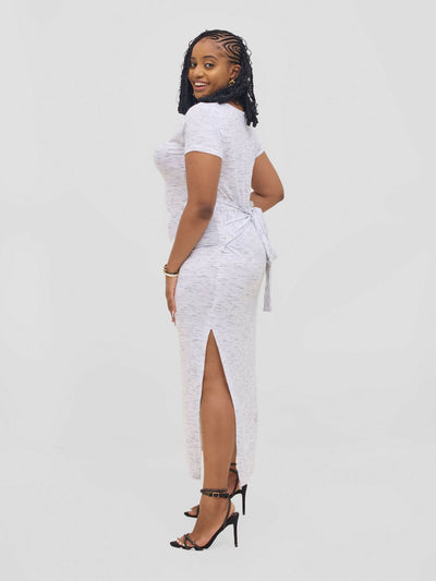 Gravio Fashions Ivory Dress - White - Shopzetu