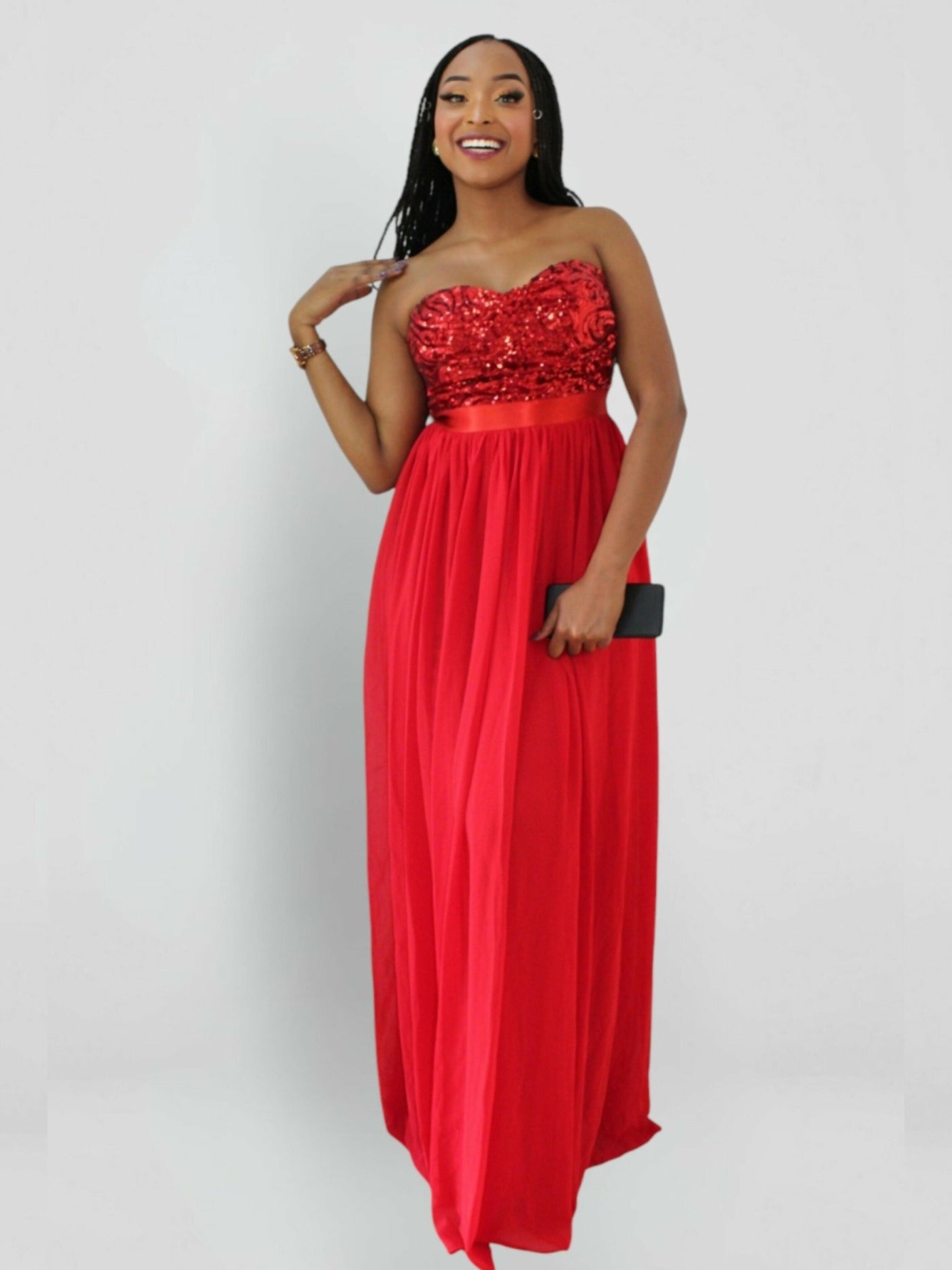The Fashion Frenzy Dinner Dress - Red - Shopzetu