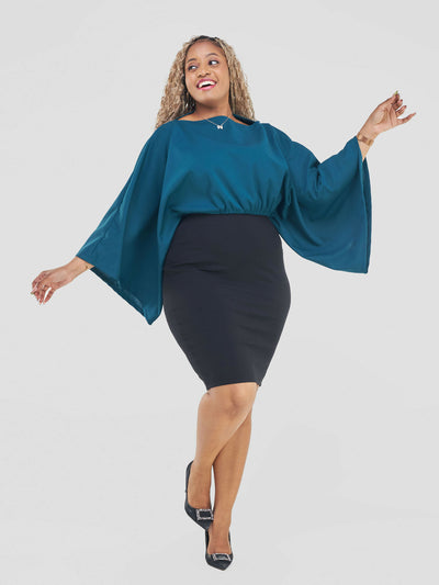 Curves BD Tausi Top - Teal Green - Shopzetu