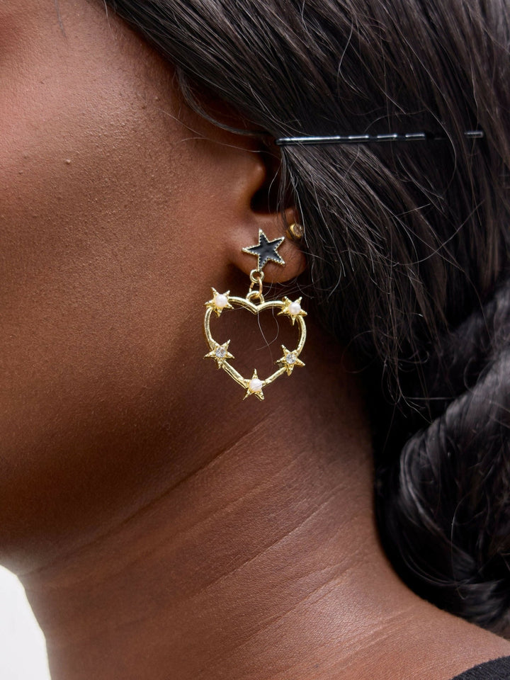 WSC Pambo Love Earring - Brass - Shopzetu