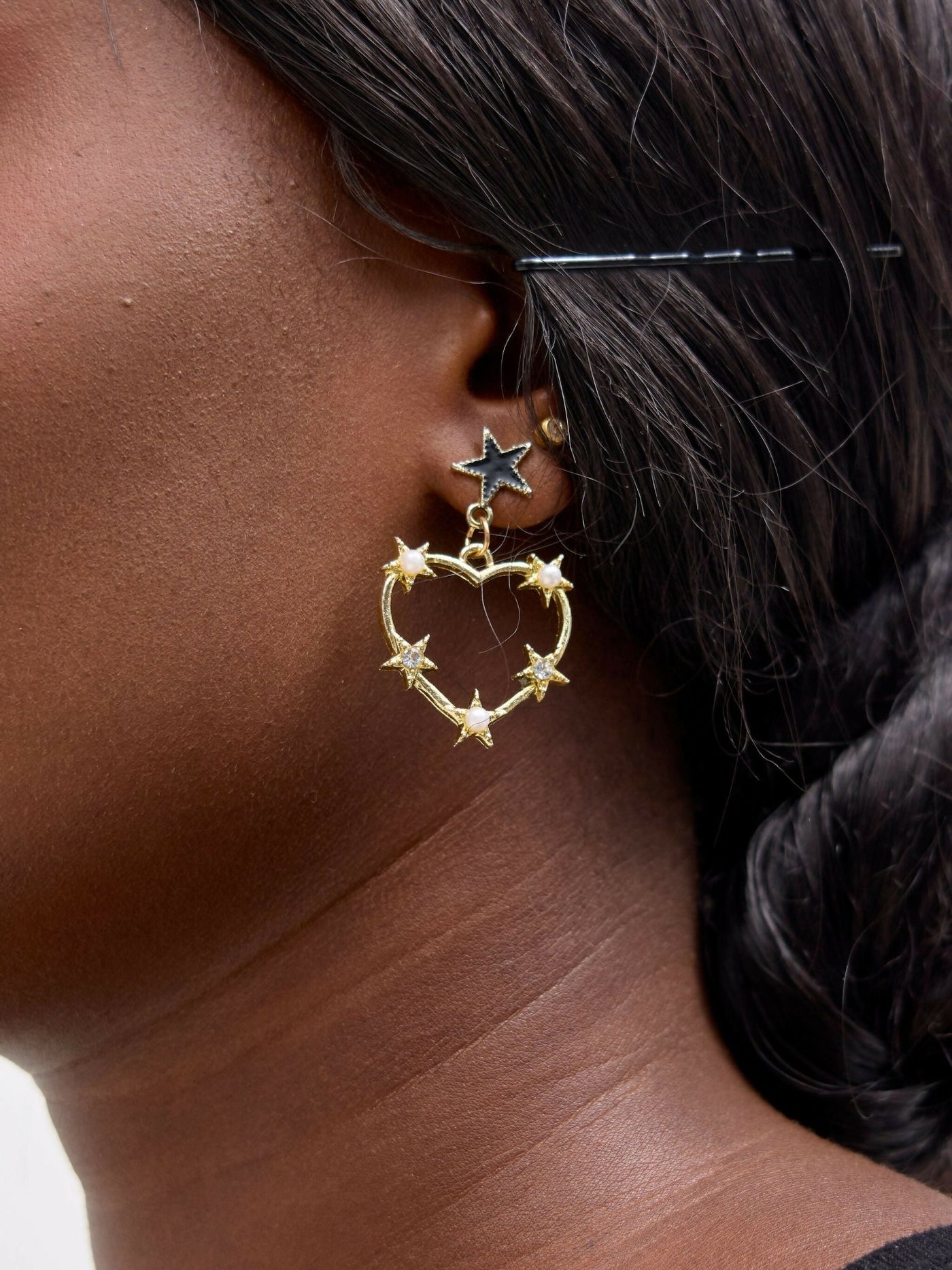 WSC Pambo Love Earring - Brass - Shopzetu