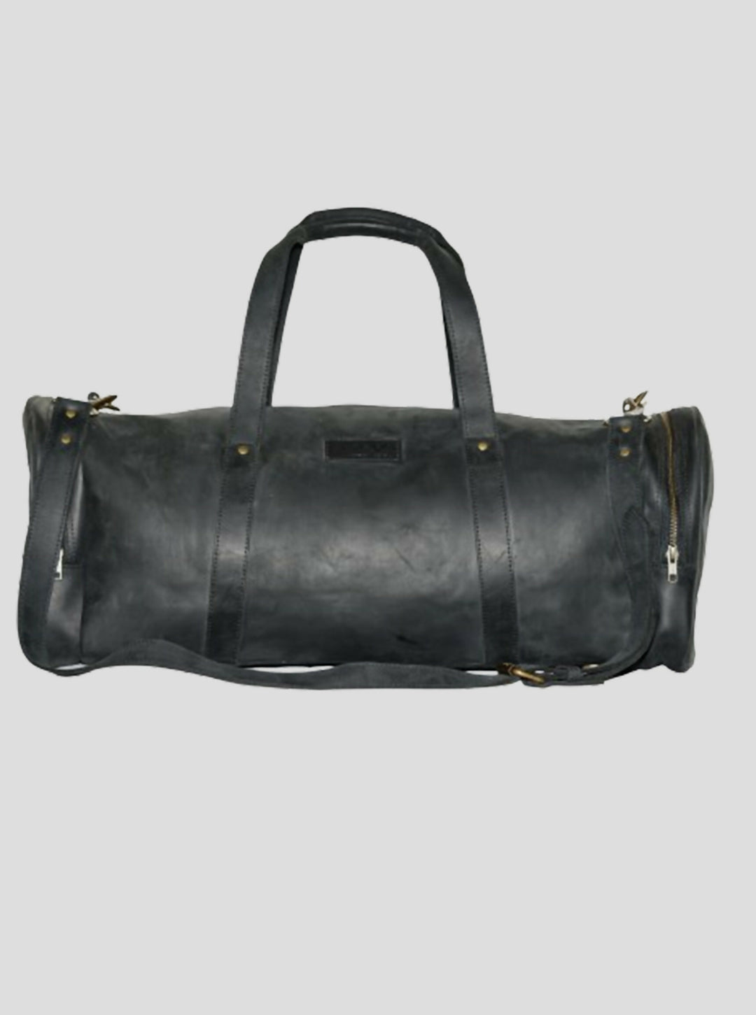 Wazawazi Leather Travel Bag - Black - Shopzetu