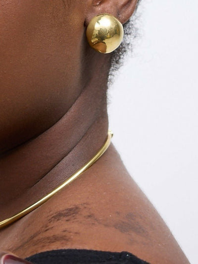 Purely Brass Taraji Earring - Brass - Shopzetu