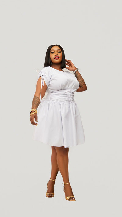 Plainchic Babra Skater Dress – White - Shopzetu