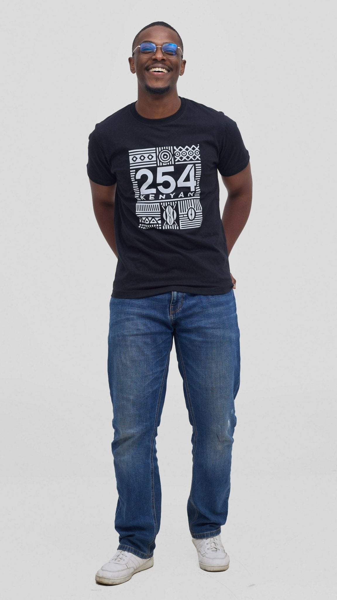 Kitu Kali Graphic With Nairobi II Shirt - Black - Shopzetu