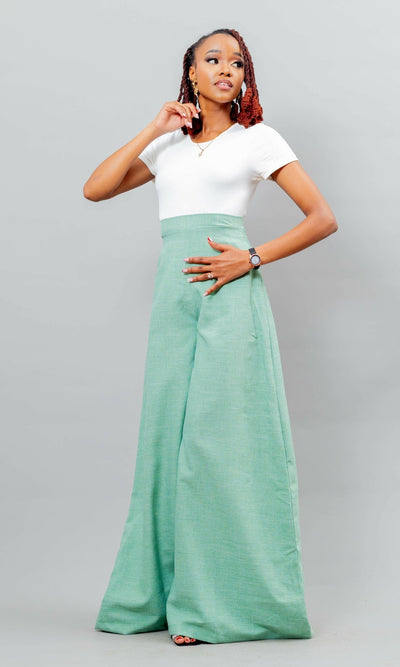 Afriwia Topazi Pant - Green - Shopzetu