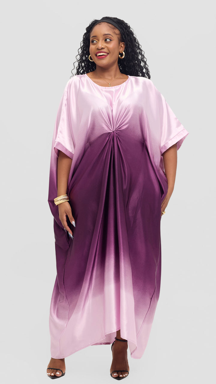 Jolly Fancy Wear Rich Auntie kaftan Dress - Purple