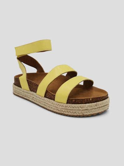 Julz Erik Yellow Sandal - Yellow - Shopzetu