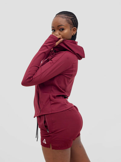 Rotator Active Wear Women's Short - Dark Maroon - Shopzetu