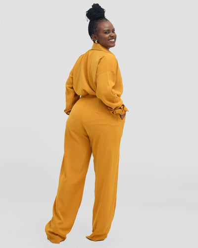 Izulu Gakenge Set - Mustard - Shopzetu