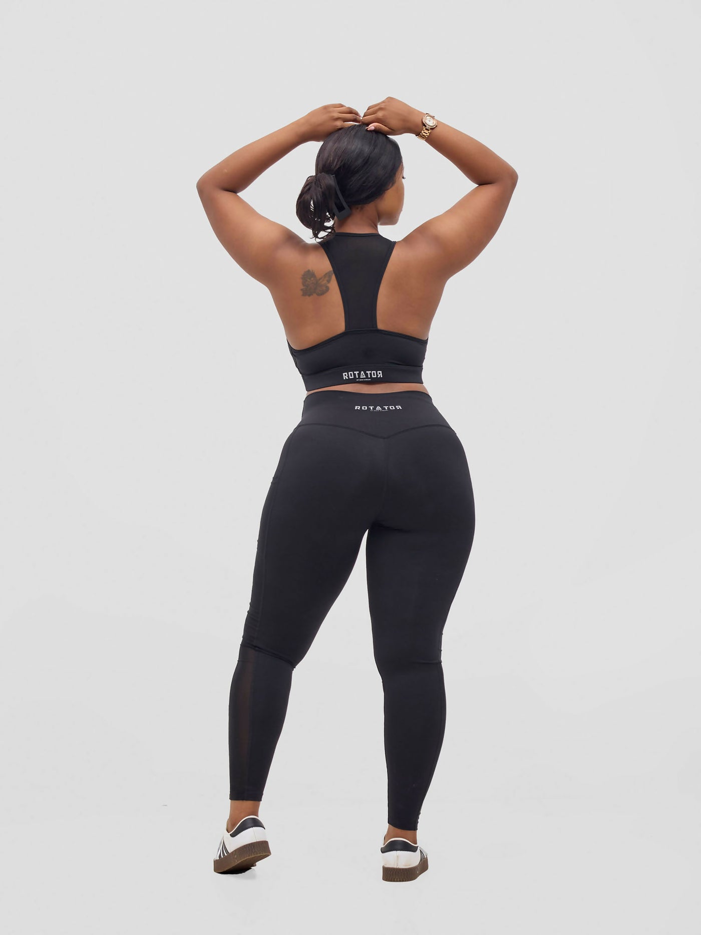 Rotator Active Wear Sports Bra - Black - Shopzetu