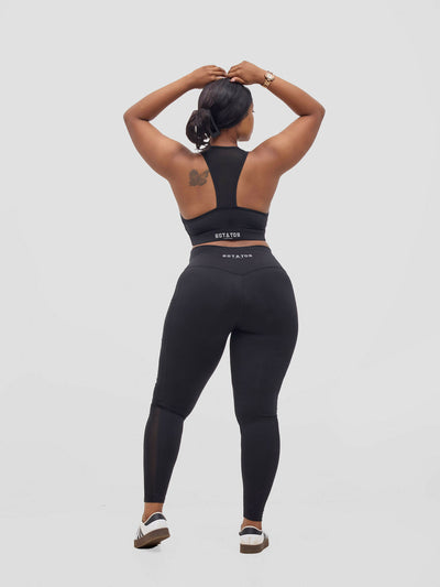 Rotator Active Wear Sports Bra - Black - Shopzetu