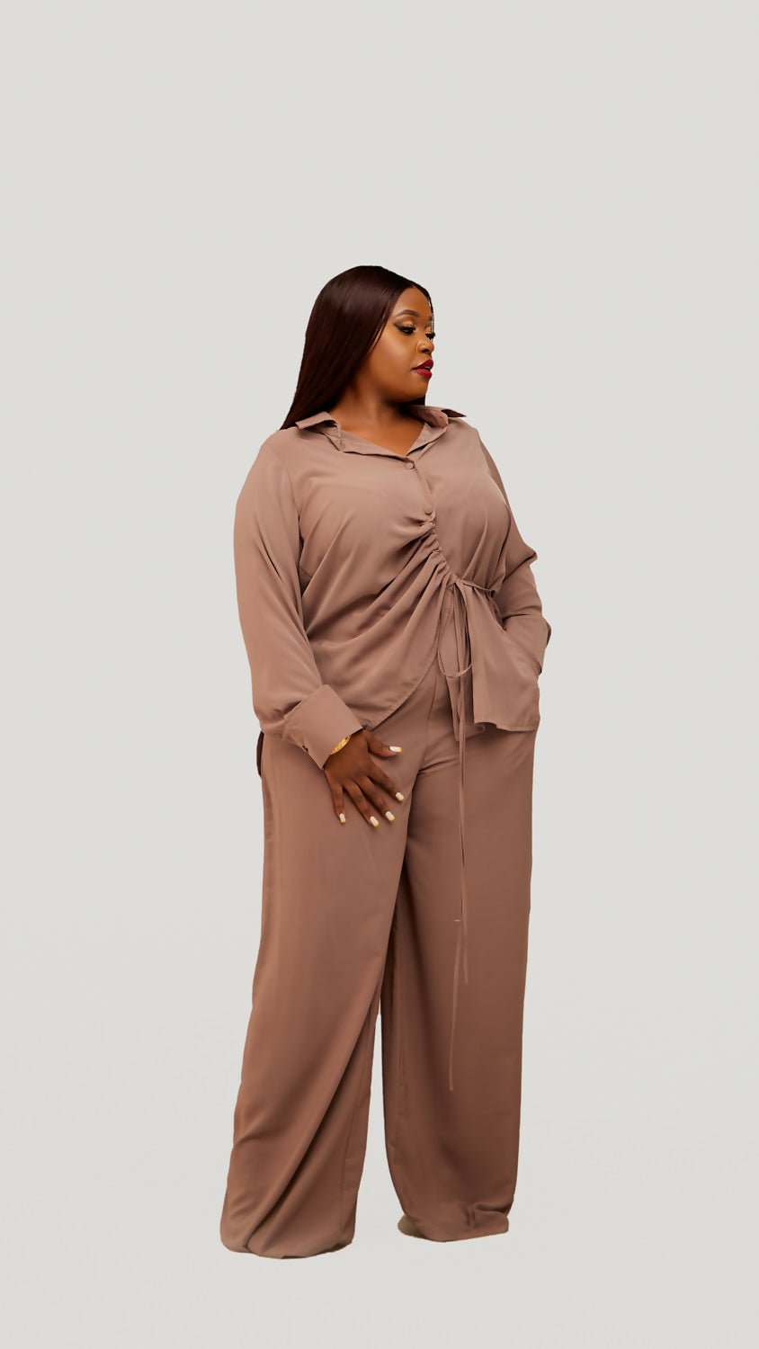 Plainchic Eva Pant Set – Nude - Shopzetu