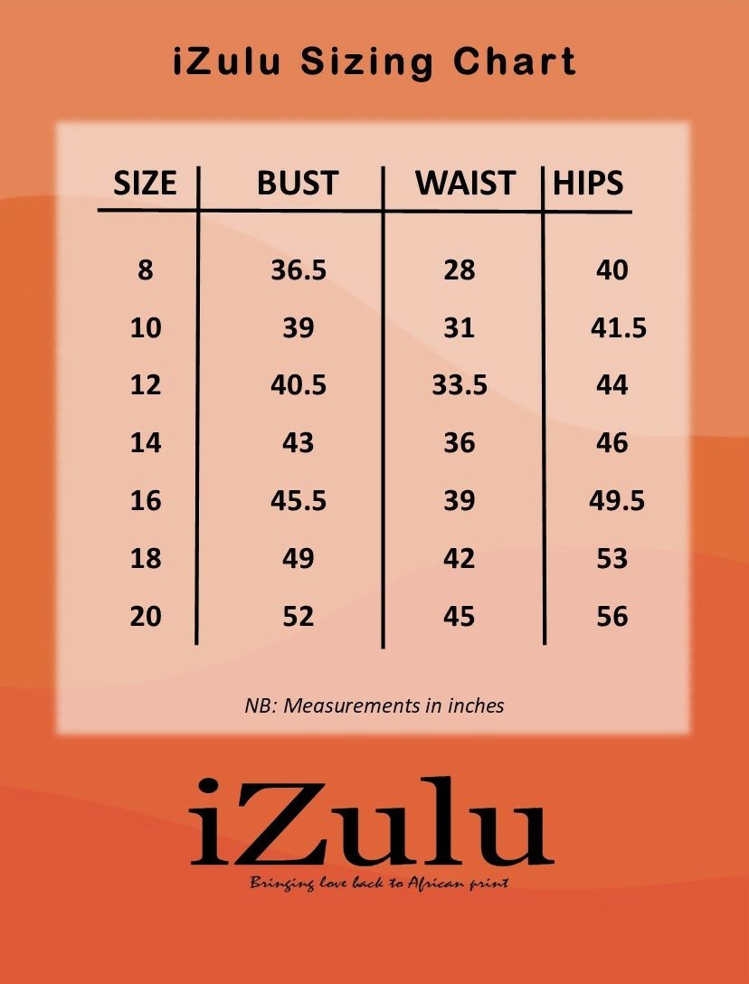 Izulu Serena 2 Top - Black Print - Shopzetu