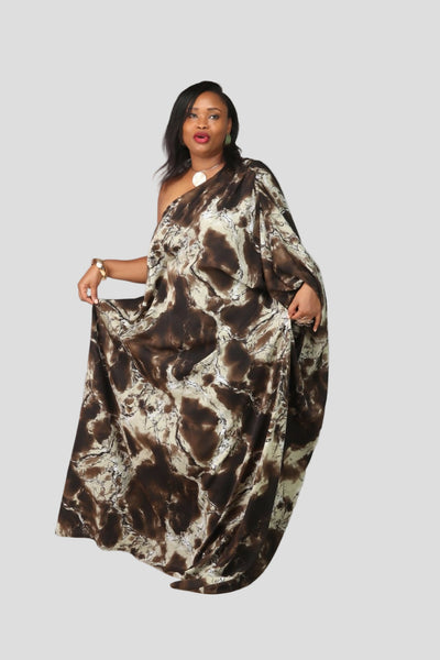 Thick & Fab Fatima Dress - Green Print