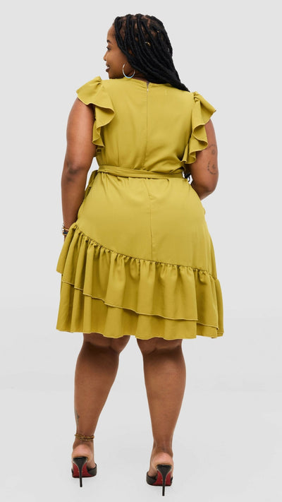 Magali Designs Lulu Dress - Lime Green - Shopzetu