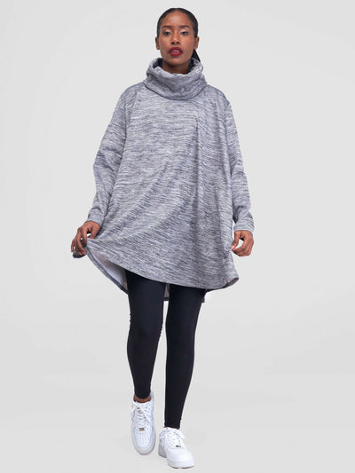 TimyT Urban Wear Poncho - Grey - Shopzetu