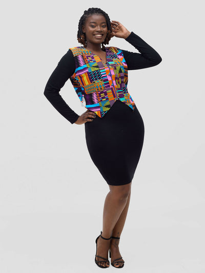 Gravio Fashions Nyota Vest Top - Kente Print - Shopzetu