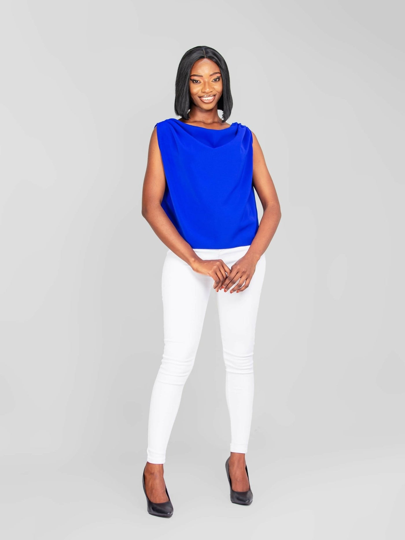 Da’Joy Fashions Oneonta Top - Royal Blue - Shopzetu