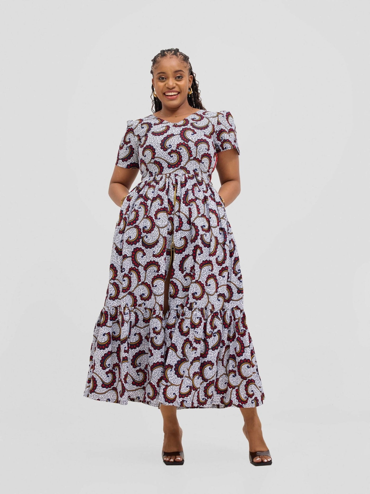 Gravio Fashions Abeba Dress - Floral - Shopzetu