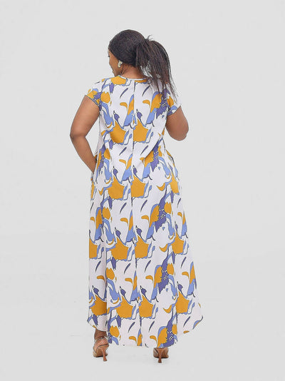 Salok Wear Bumbe High - Low Dress - Floral - Shopzetu