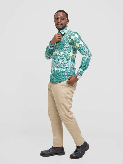 Mendilines Warm African Shirt - Green - Shopzetu