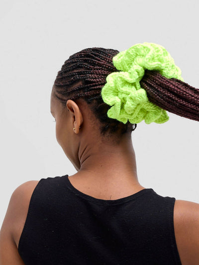 Twist & Turn Scrunchie - Green - Shopzetu